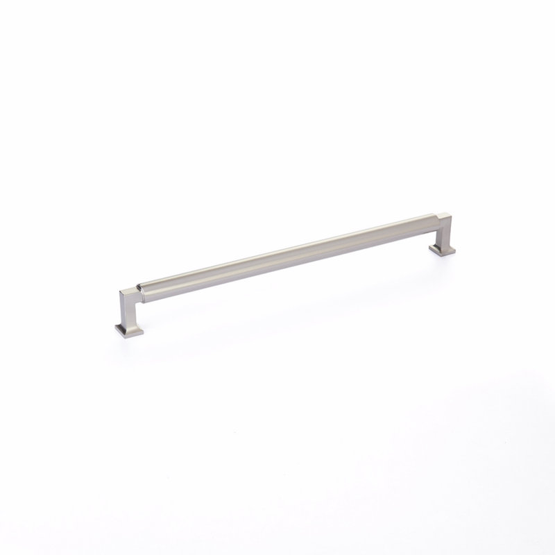 Poignée d'armoire Schaub Haniburton 12 po d'un centre à l'autre, Nickel satiné, 10"