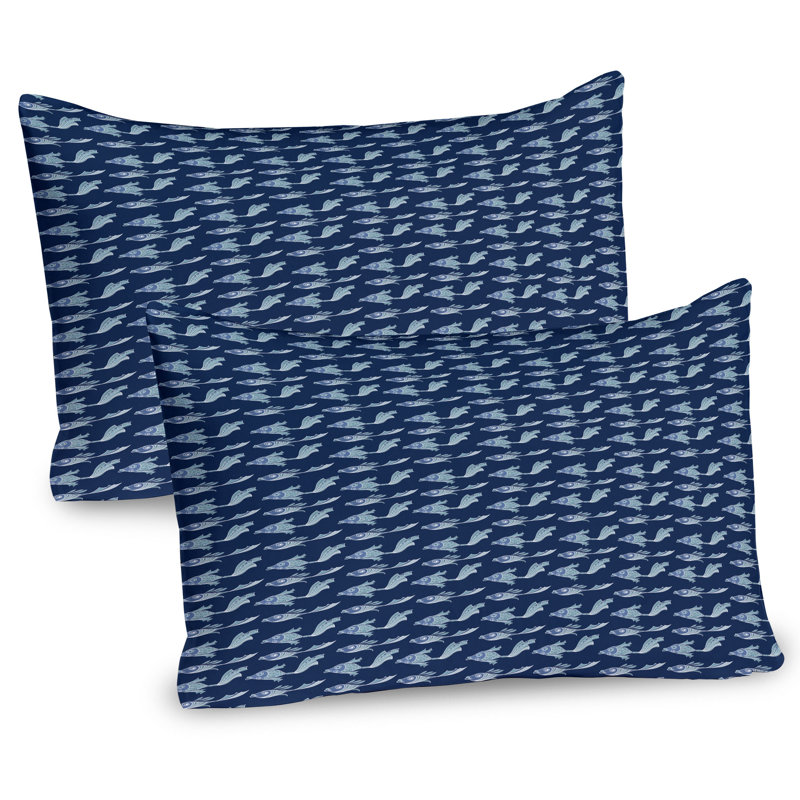 Ensemble de 2 taies décoratives de poisson Ambesonne, H 20 po x l 30 po