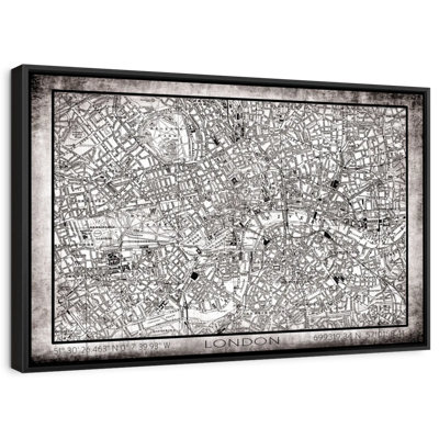 «City Map of London», reproduction sur toile