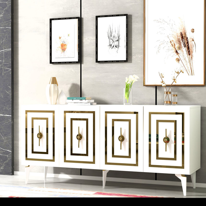 Olivia 150cm Console Table, White
