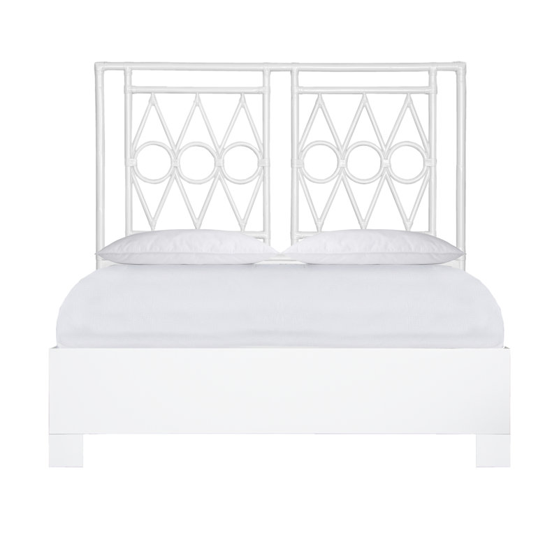 Lit plateforme Michelle, Blanc, Grand