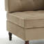 Fauteuil capitonné modulaire en velours côtelé-231553974