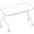 Rectangle Flip Top Training Table with Casters and Modesty Panel and Cable Management-1467090913