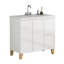 Ensemble de meuble-lavabo moderne avec lavabo 3 trous