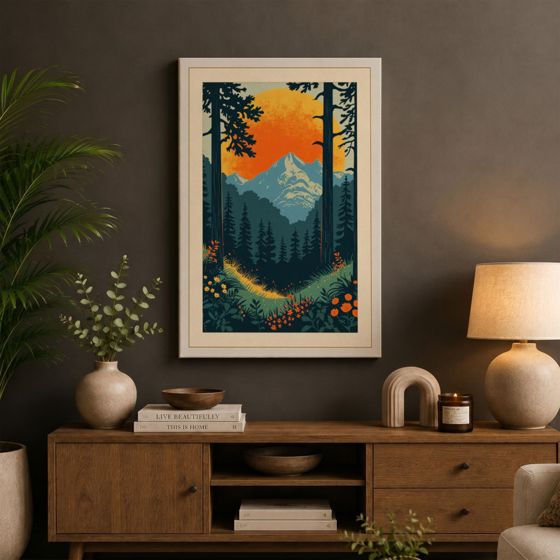 Print, 24x16 - 61.0 x 40.6 cm, Ochre Border