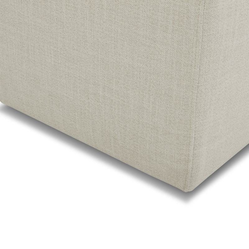Chaise d'appoint rembourrée avec roulettes Malcolm, Lin Performance Effie
