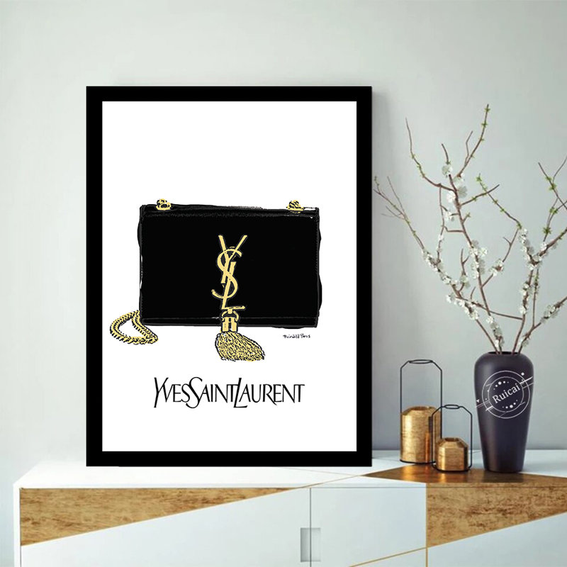 Impression encadrée de sac à main High Fashion Designer