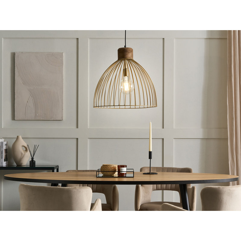 Kishor 1 - Light Brass Dome Pendant