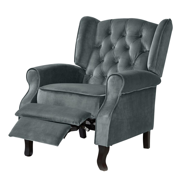 Meyers 82cm Wide Velvet Wing Chair Recliner