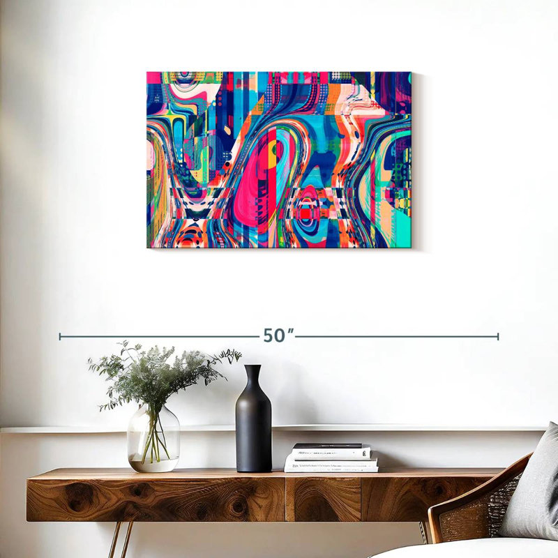 Avery Abstract Geometric Collage, 20" H x 30" W