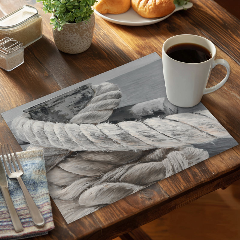Napperon bord de mer en corde torsadée beige | Décoration intérieure