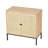 Set Of 2 Rolland A Console Table Side Table With Rattan Door