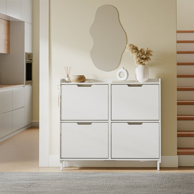 8 Pair Flip Down Shoe Storage