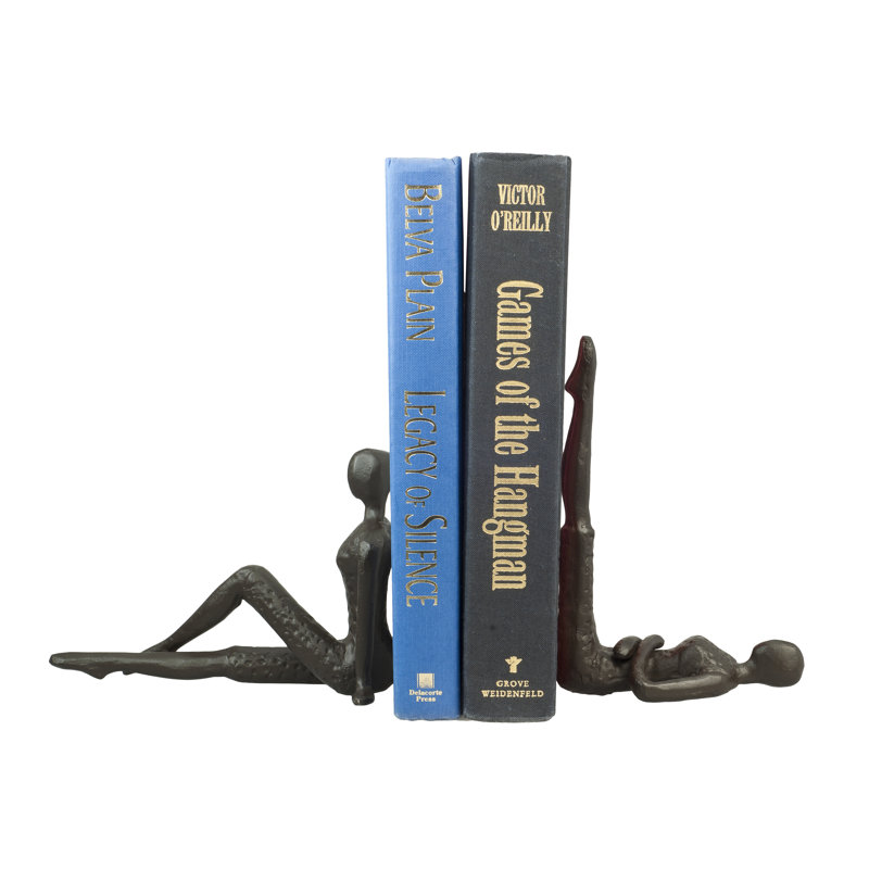 Sandee Ladies Stretching Iron Non-Skid Bookends Set