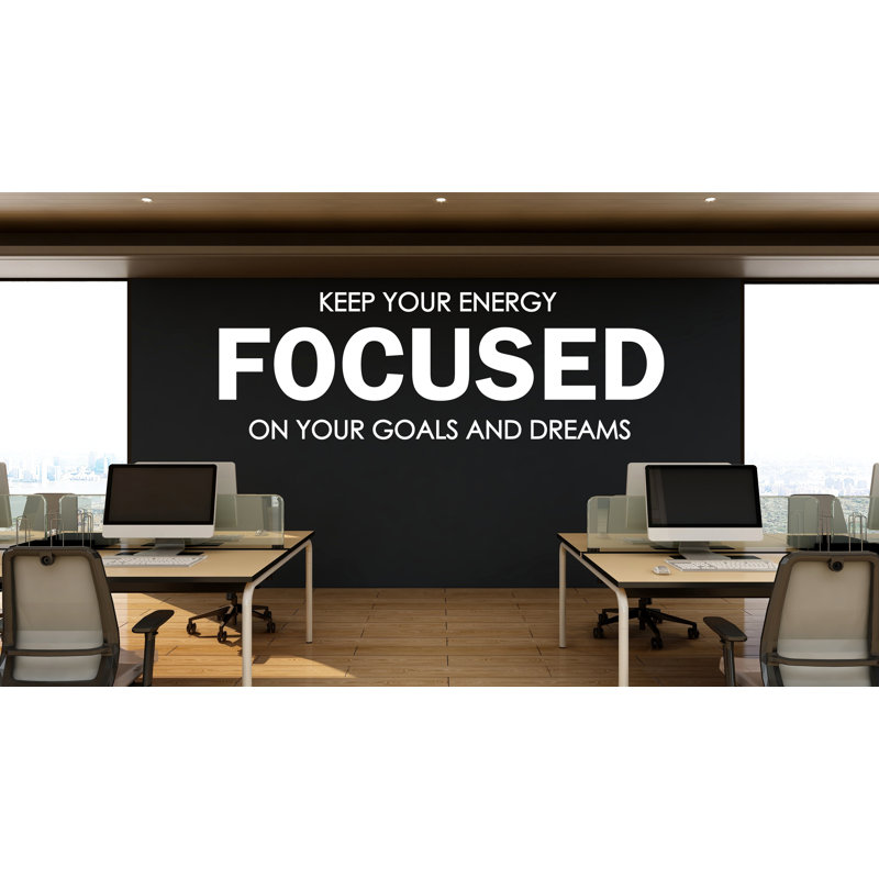 Adhésif décoratif de bureau, citation autocollant pour employé de bureau, autocollant de motivation travail d'équipe, Brown