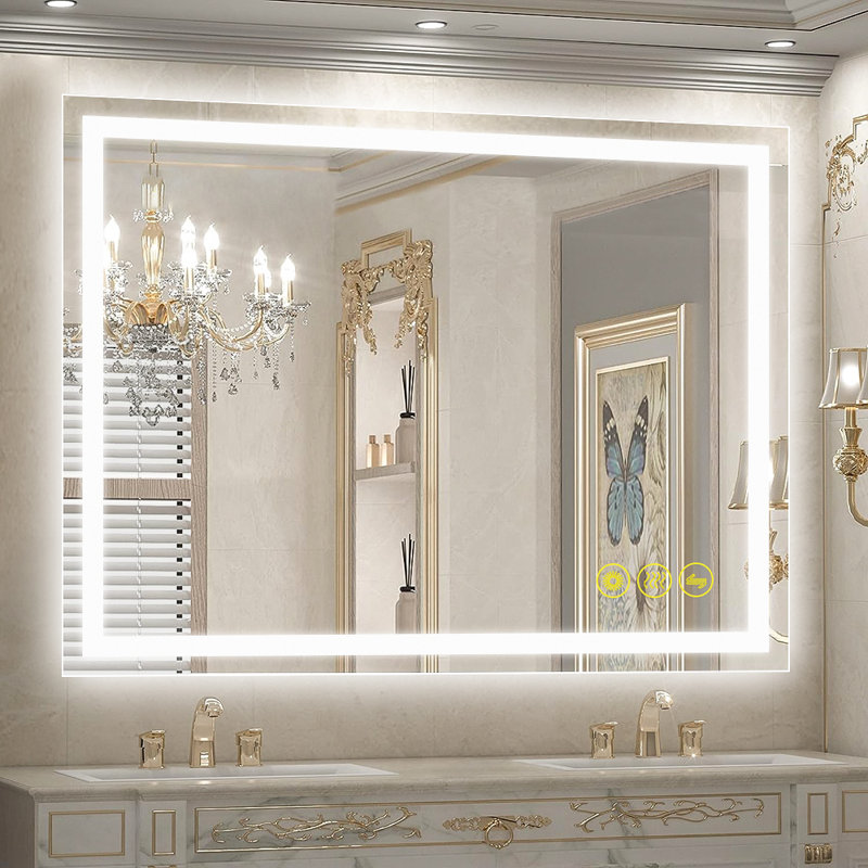 Miroir mural Helga, H 40 po x l 32 po x P 1,2 po