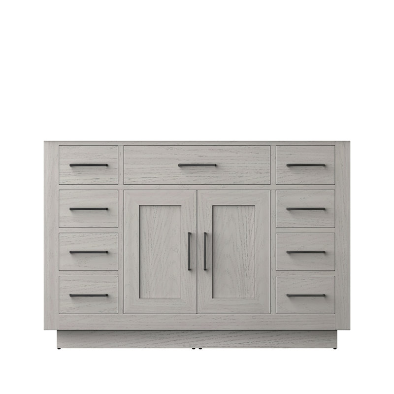 White Oak Single Bath Vanity 48 In. W X 22 In. D