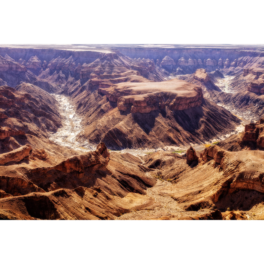 River Canyon In Namibia von Bim - Druck auf Leinwand ohne Rahmen