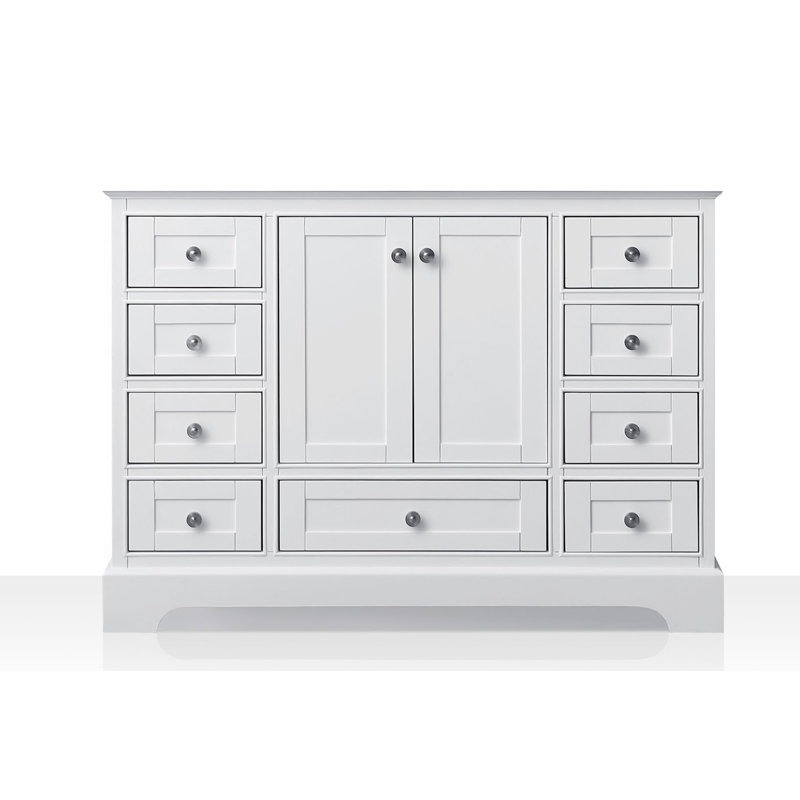 Audrey 47.13'' W Single Bathroom Vanity Base, White