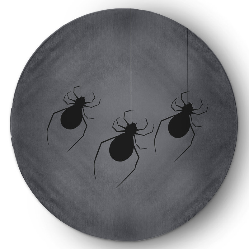 Demetrey Chenille Indoor Rug, Round 5'
