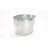 Mind Reader Ice Beverage Bucket for Parties, Wine Bucket, Baby Photo Tub, Galvanized Metal, 17.25"L x 11"W x 9.5"H, Silver