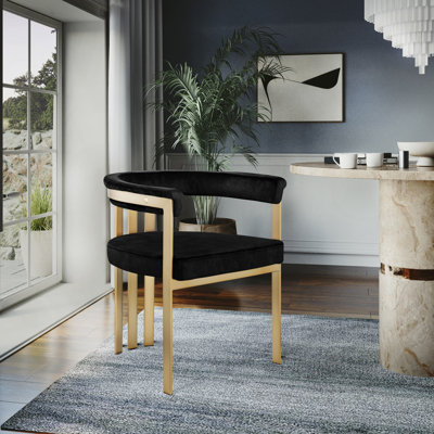Marcello Velvet Ladder Back Arm Chair