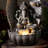 LED Ganesha Cascade Water Fountain