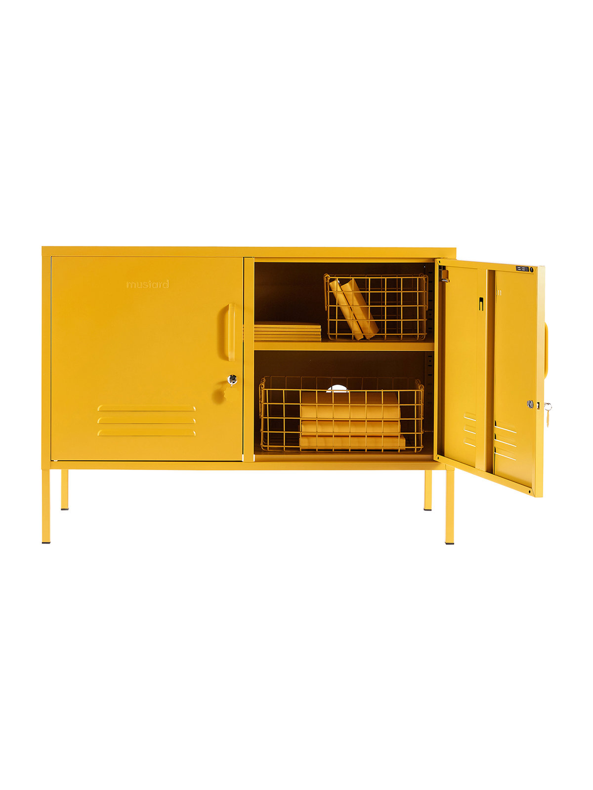 Mustard Made The Lowdown Console Locker, Mustard