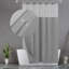 Rideau de douche Waffle Weave avec doublure à encliqueter, 12 crochets inclus-1215203373-1209379482