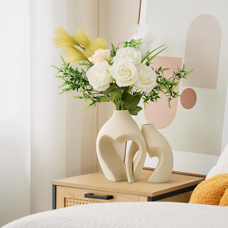 Heart-Shaped Ceramic Vase