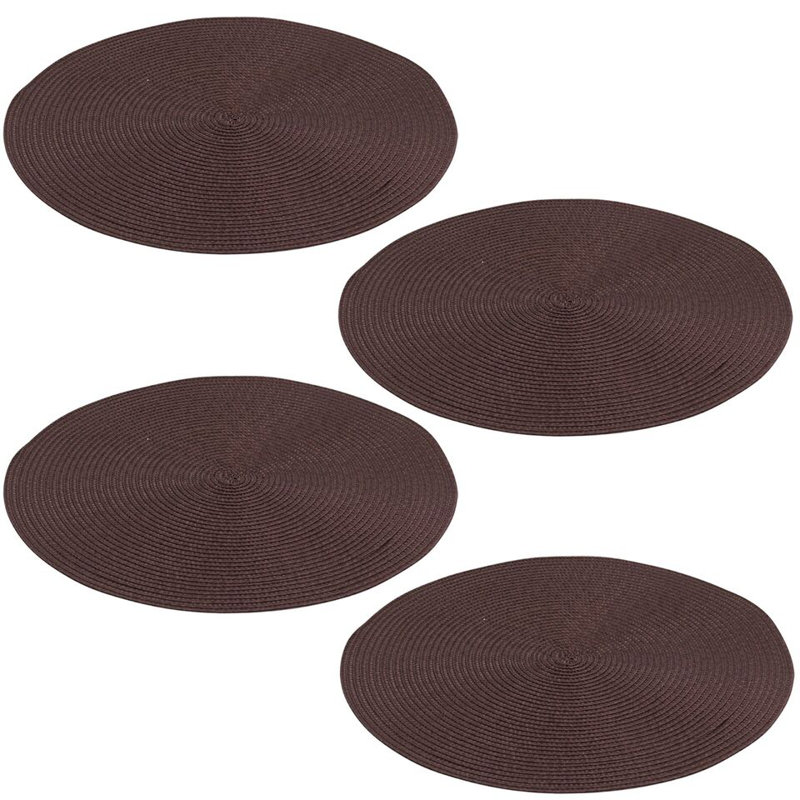 Quantaya Polypropylene Solid Colour Placemant, Brown