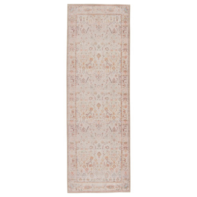 Tapis ivoire / multicolore oriental Kindred Avin KnD11 (2 pi 6 po x 7 pi 6 po)