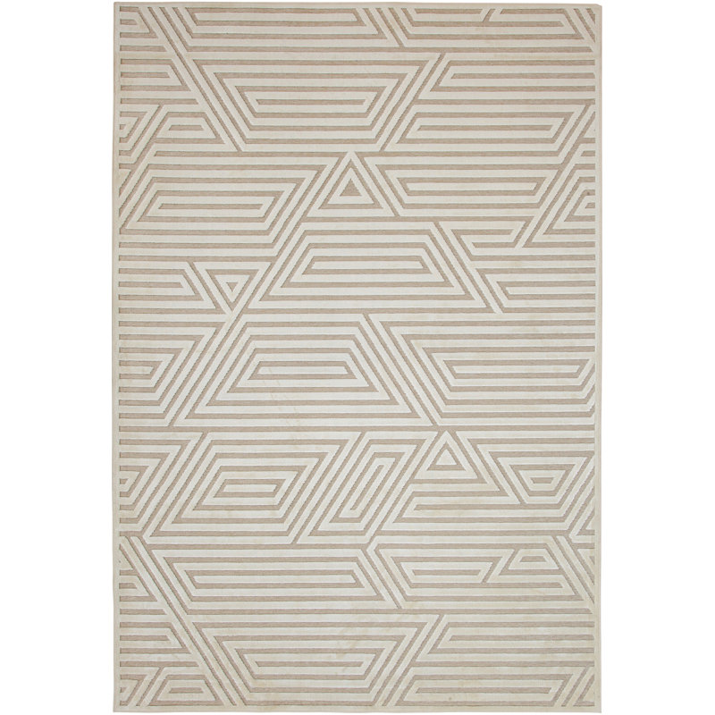Tapis d'intérieur rectangulaire à motif abstrait, Rectangle 5 pi 3 po x 7 pi 6 po