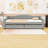 Upholstered Daybed with LED Belt and 2 Drawers