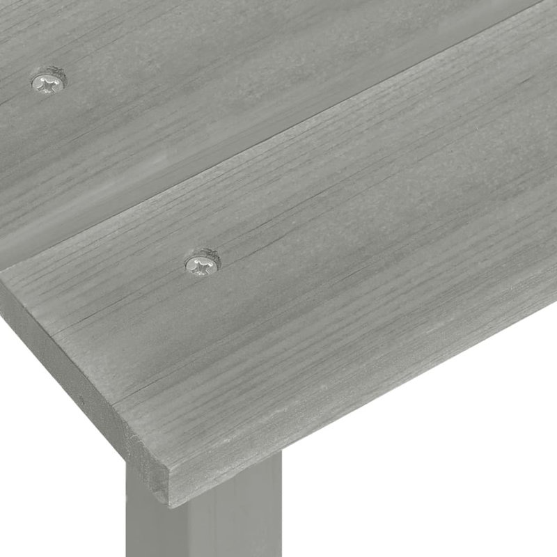 Levens Fir Outdoor Adirondack Set, Gray