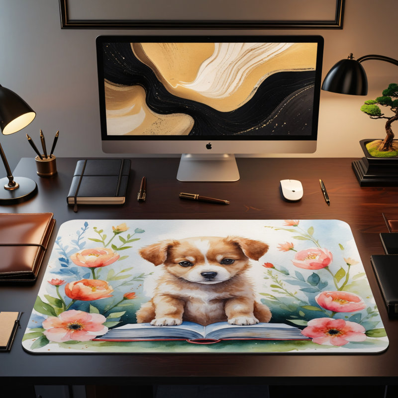 Polyester Desk Pad, 14.4x12.1