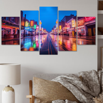 Tennessee Musical Spirit of Nashvilles, reproduction d'art sur toile 5 pièces