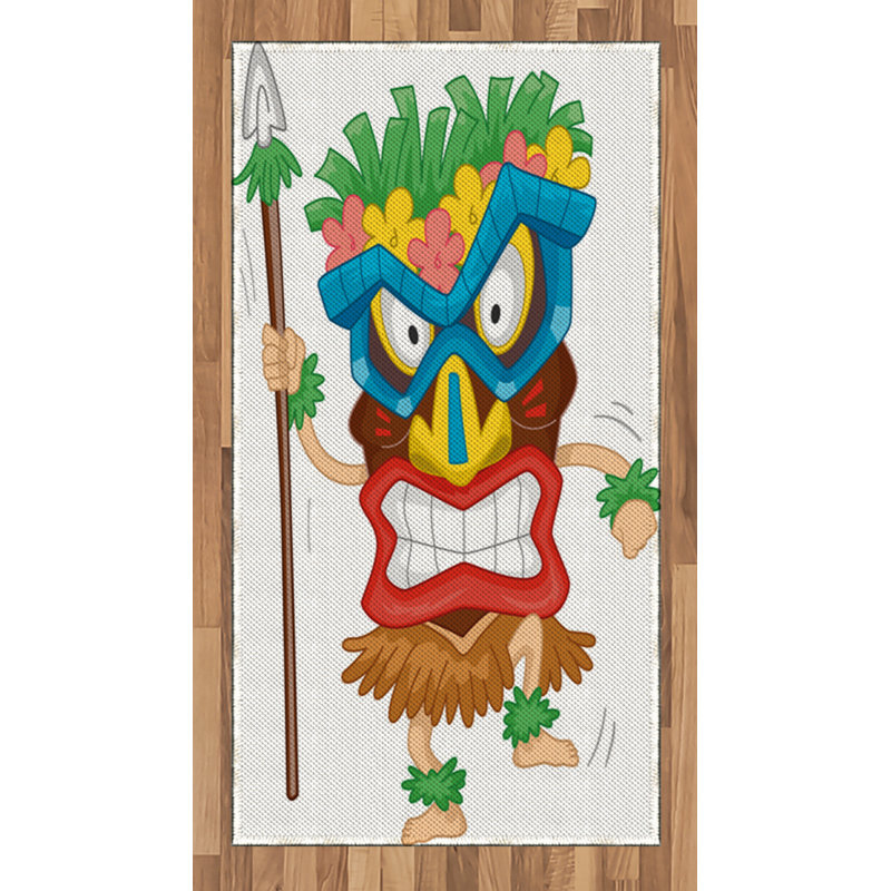 Tapis décoratif Tiki Bar, Rectangle 2 pi 7 po x 5 pi