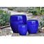Pots de fleurs en grès Jams, grand format, ensemble de 3 - Intérieur/Extérieur-1128311561