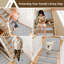 Bordure de marche antidérapante d'angle pour escalier intérieur, 76 x 76 cm, envers 100 % polyester TPE, gris-405491115