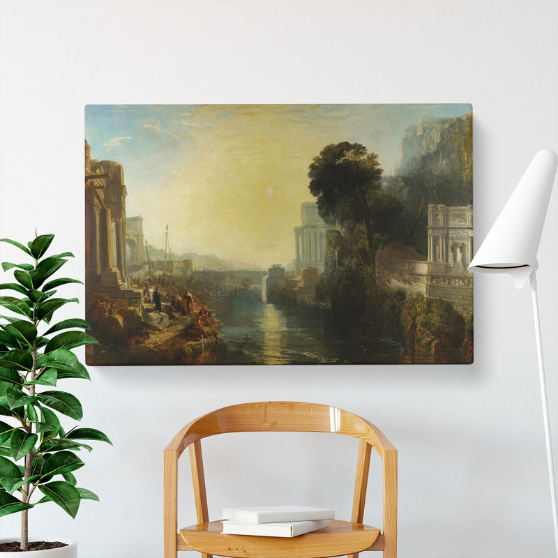 Dido Building Carthage by Joseph Mallord William Turner - Wrapped Canvas Painting, 35cm H x 50cm W x 3cm D