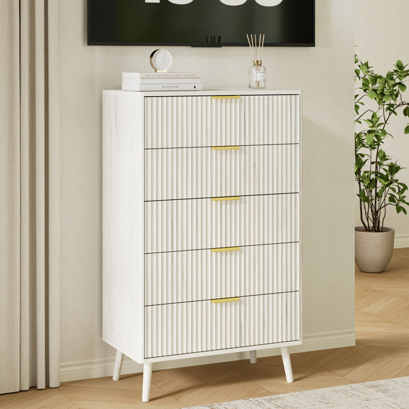 3-piece Bedroom Set (1 Dresser + 2 Nightstands), White, 3 Pieces: Chest, 2 Nightstands
