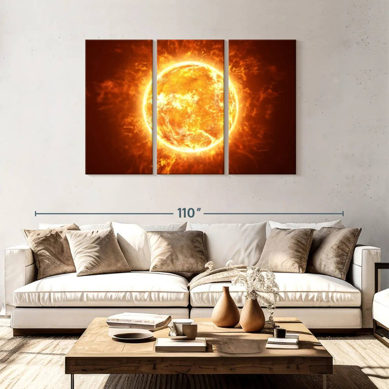 Oberle Scorching Sun, 48" H x 74" W