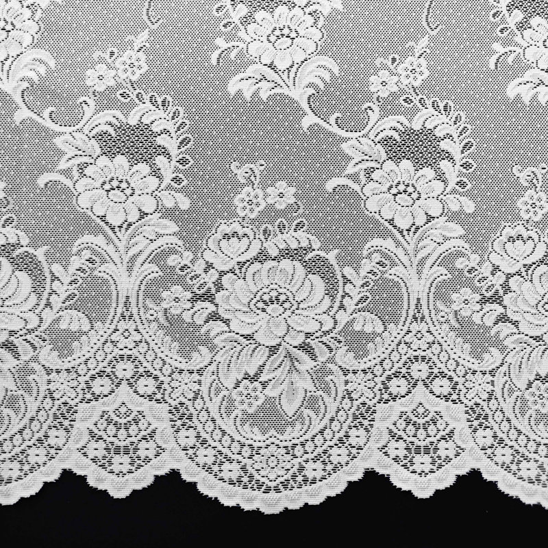 Sturminster Slot Top Semi Sheer Lace Jardiniere, 381 W x 91 D cm