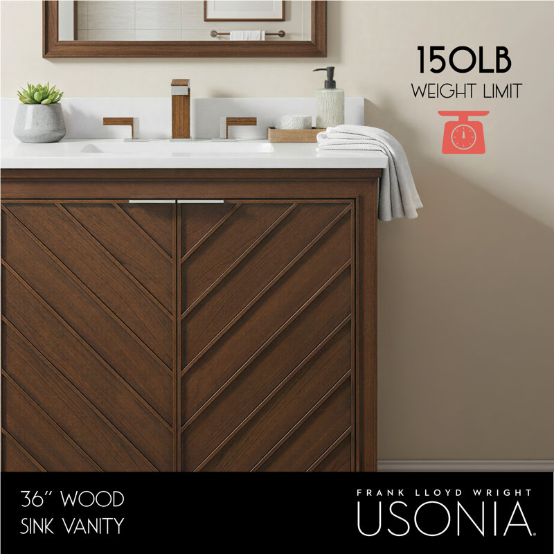 FLW Progression Wood Sink Vanity, 36