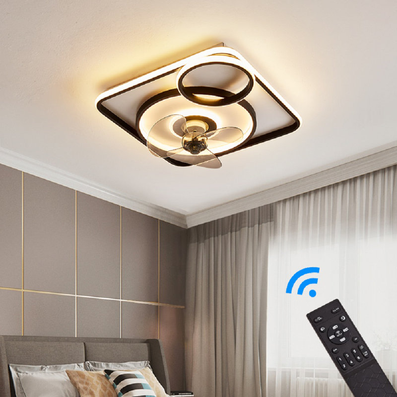 Hesser 28cm Ceiling Fan with LED Lights