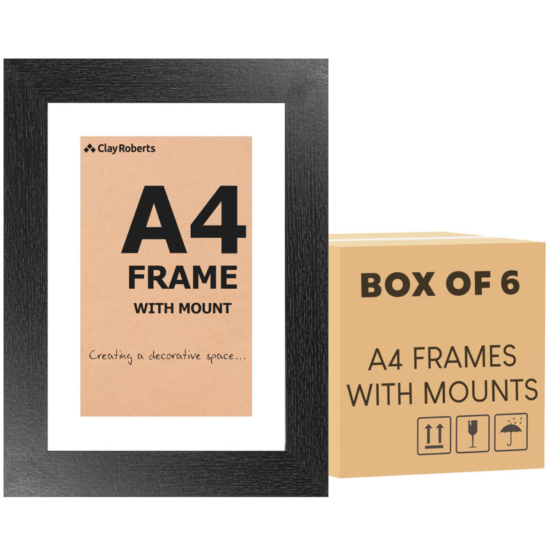 Single Picture Frame - Frames Included: 6, Black