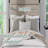 Queen Size Bed Frame with Upholstered Headboard – Built-in Charging Station & LED Lights-1426955992