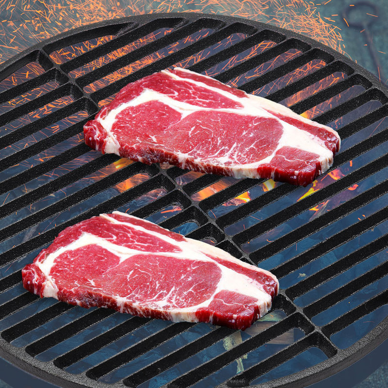 Faul Cast Iron Grill Griddle, 1cm H x 37.5cm W x 37.5cm D