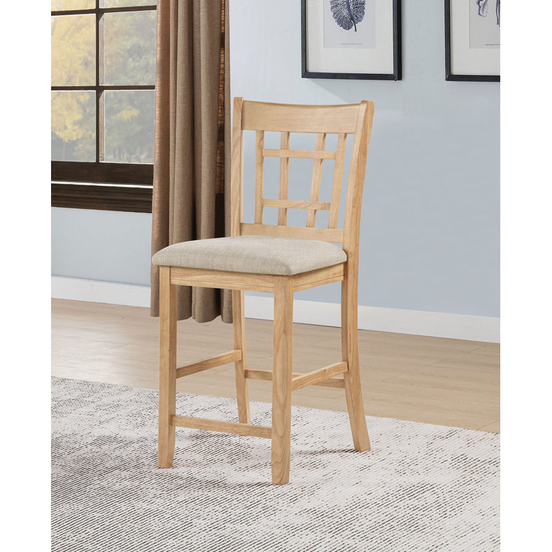 Chaise de comptoir l 18,9 po non affectée, chêne clair